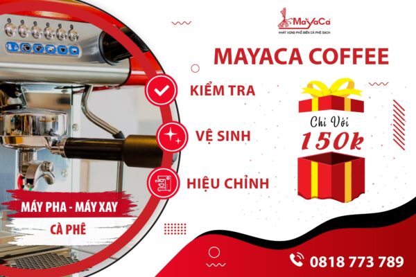 Dịch vụ chăm sóc bảo dưỡng máy pha cà phê - mayaca care 150